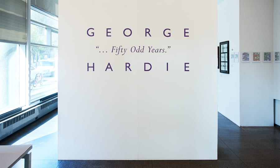 Fifty Odd Years - George Hardie - exhibition graphics